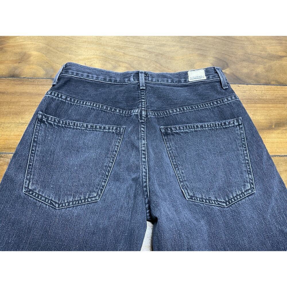 Citizens Of Humanity Melanie High Rise Crop in Black Hawk Jeans Size 26 - Picture 8 of 12